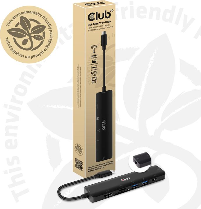 Produktbild Club 3D CSV-1592 (USB-C, 7 Ports)