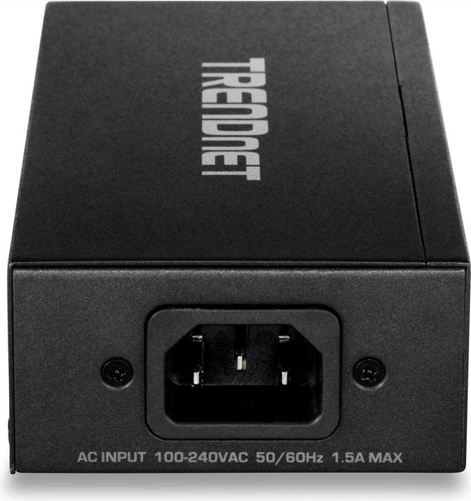 Produktbild Trendnet TPE-117GI Power Injector (Proprietär 48V, Passive 24V PoE-in, 802.3af (PoE), 802.3bt (PoE++), Proprietär 24V, UPOE, 60 W)