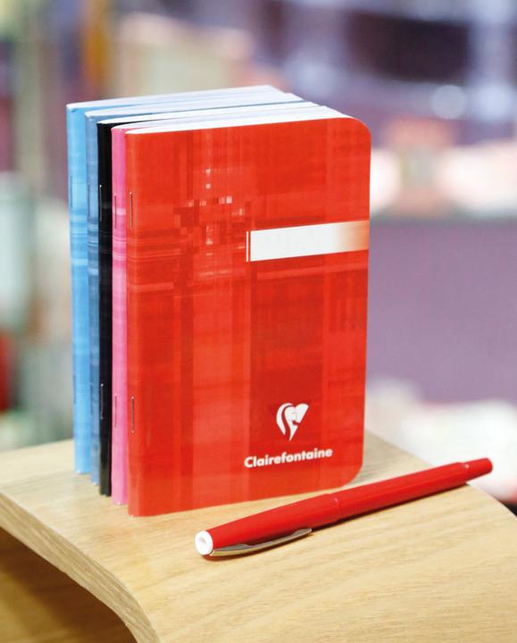 Image du produit Clairefontaine Carnet de notes avec règle (11 x 17 cm, Quadrillé, Couverture souple)