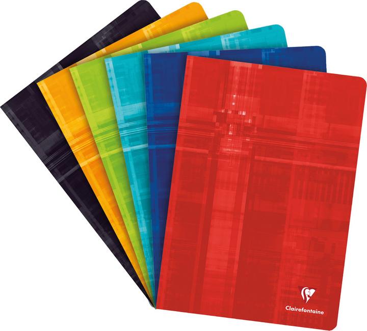 Clairefontaine Cahier (A4, Quadrillé, Couverture rigide)