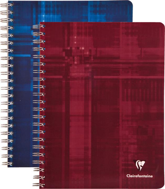 Image du produit Clairefontaine Cahier à spirales avec index (A4, Quadrillé, Couverture rigide)