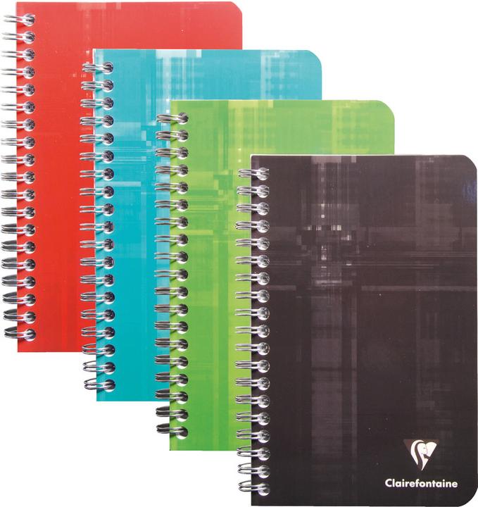 Actual product image Clairefontaine Spiral notebook (11 x 17 cm, Checked, Hardcover)