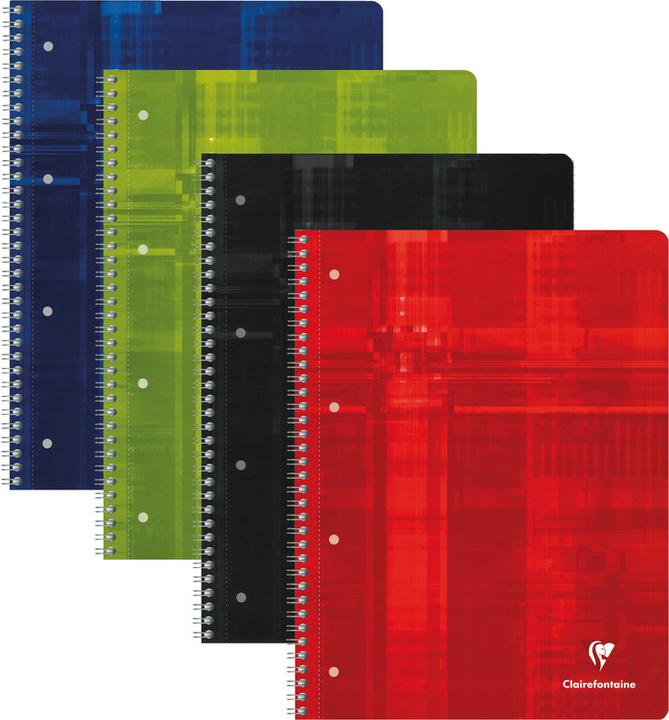 Image du produit Clairefontaine Carnet de notes du collège (A4+, Quadrillé, Couverture rigide)