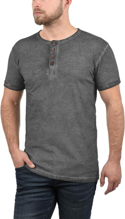 Immagine prodotto Solid Tihn T-Shirt A Maniche Corte Maglietta Da Uomo Con Collo Grandad In Cotone 100% (S)