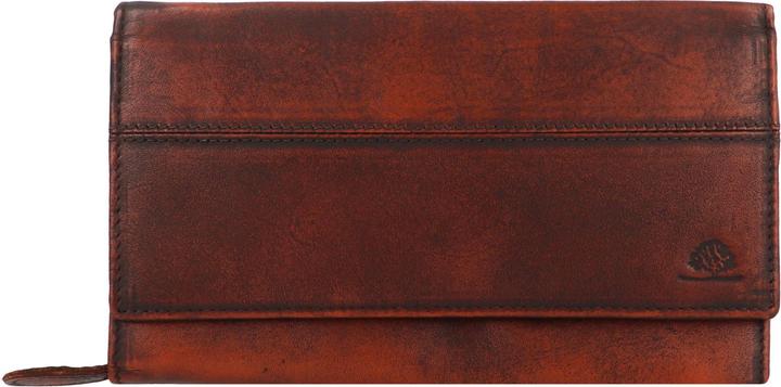 Greenburry Destressed Geldbörse RFID Schutz Leder 13 cm