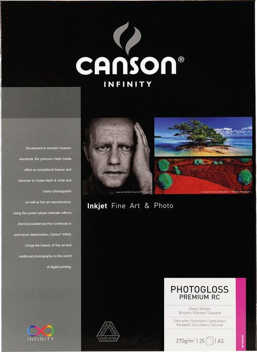 Produktbild Canson Infinity Fotopapier PhotoGloss Premium RC (270 g/m², A3, 25 x)