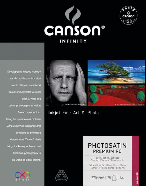 Actual product image Canson Infinity photo paper (270 g/m², A3, 25 x)