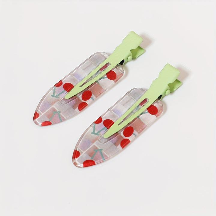 Activity Board 2pcs Assorted Cute Hair Clips, Non-Slip Hair Barrettes, Side Bangs Duckbill Clips, Trendy Hair (2 Stk.)