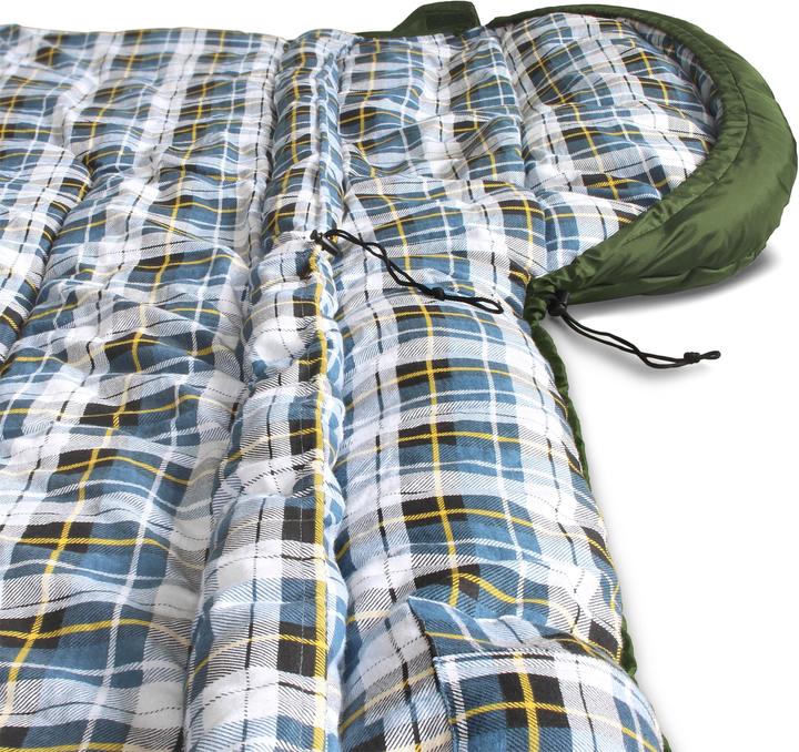 Produktbild Normani 4-in-1 Schlafsack „Antarctica“ (RV rechts) Oliv (220 cm)