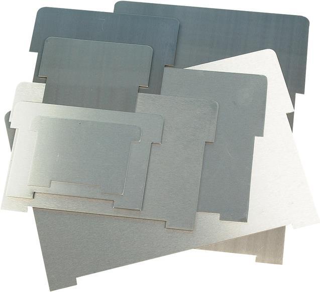 Actual product image Flück Aluminium plate for card index box (A6)