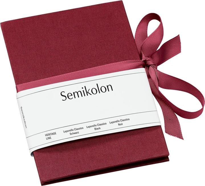 Semikolon Leporello Classico bordeaux (9 x 13 cm, 10 x 15 cm)