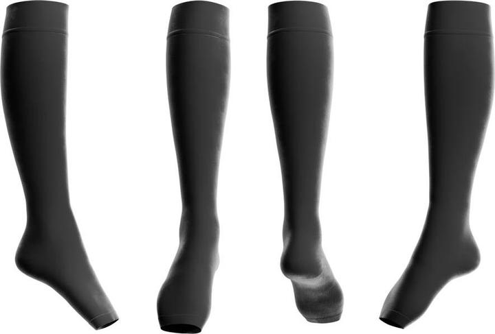 Produktbild Venen Engel Kompressionsstrümpfe Kniestrümpfe Black Beauty 4