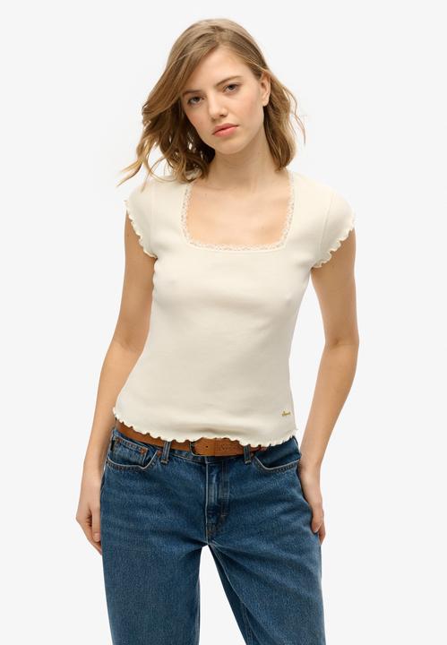 Actual product image Superdry Essential Square Neck S/s Tee (14)