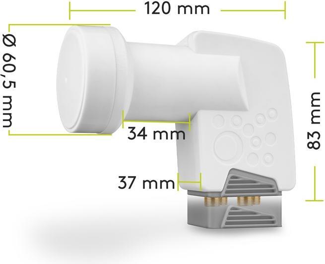 Actual product image Goobay Universal Quad (Quad LNB, 40mm)