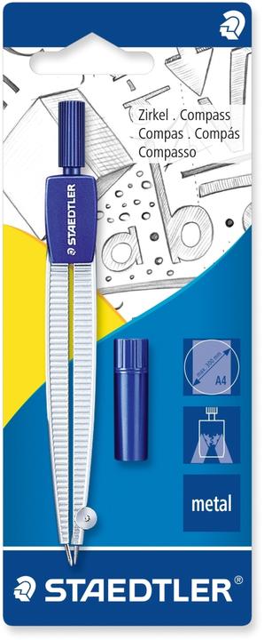 Produktbild Staedtler Noris 550 Schulzirkel, 300 mm, 124 mm, silber, mit Minendose