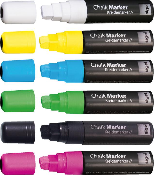 Produktbild Sigel Artverum Kreidemarker 20 Rund (1-2 mm) (Weiss, 5 mm, 1 x)