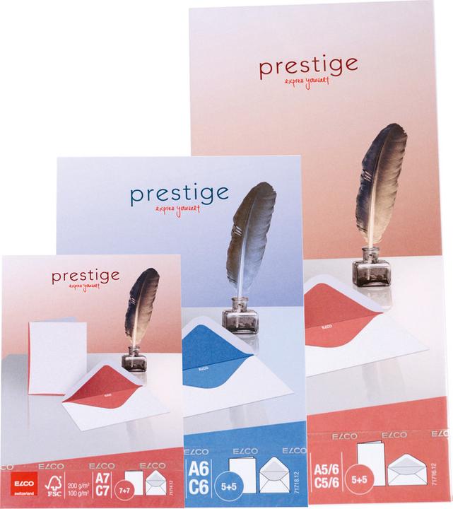 Actual product image Elco Double cards with envelopes Prestige (A5, C5, 5 x)
