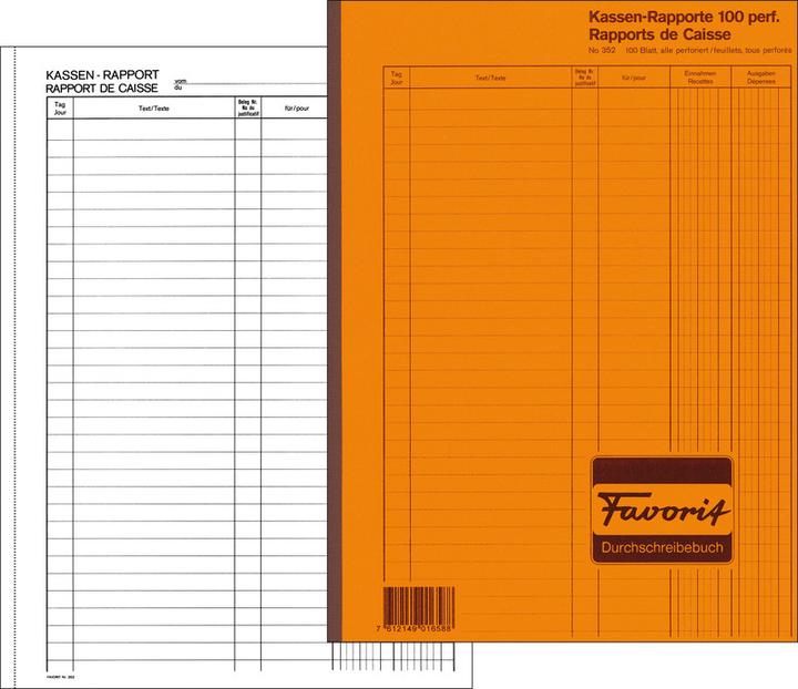 Produktbild Favorit Kassa-Rapporte (100 x)