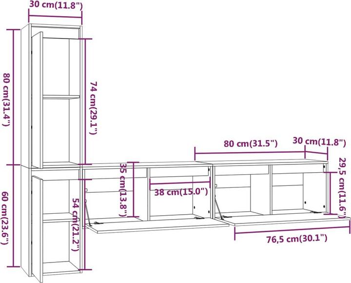 Actual product image VidaXL Bea (100 x 30 x 35 cm)