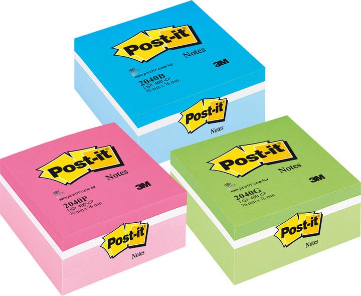 Actual product image Post-it Sticky notes cube 2040 (76 x 76 mm)