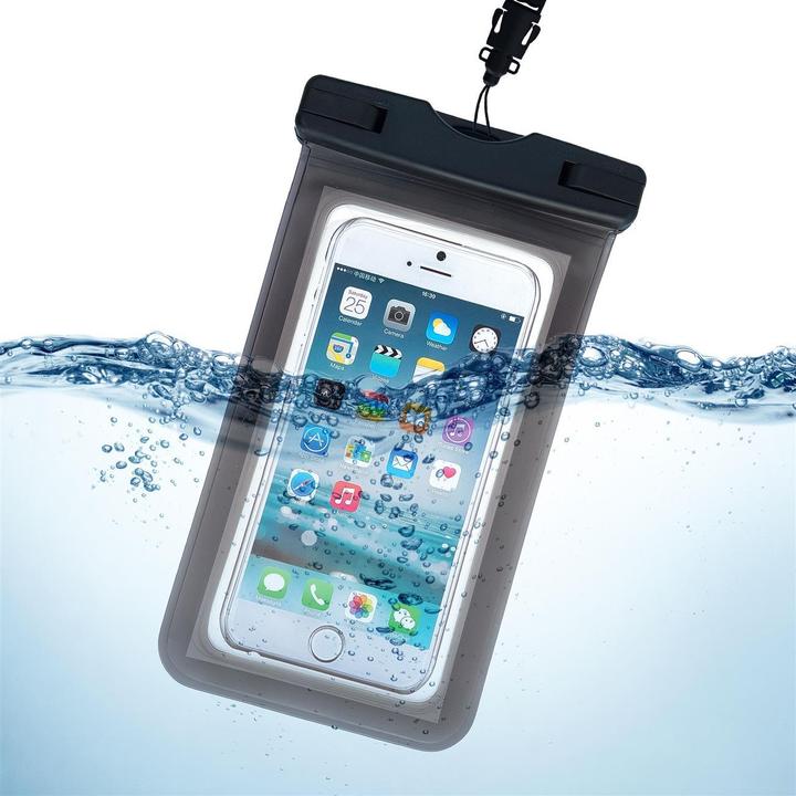 Image du produit Hurtel Coque étanche universelle pour smartphone - Noir (Smartphones jusqu'à 6,5 pouces)