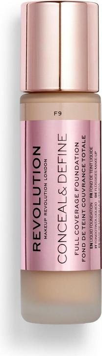 Actual product image Makeup Revolution Conceal & Define Foundation F9 23ml - 1 pc. (F9)
