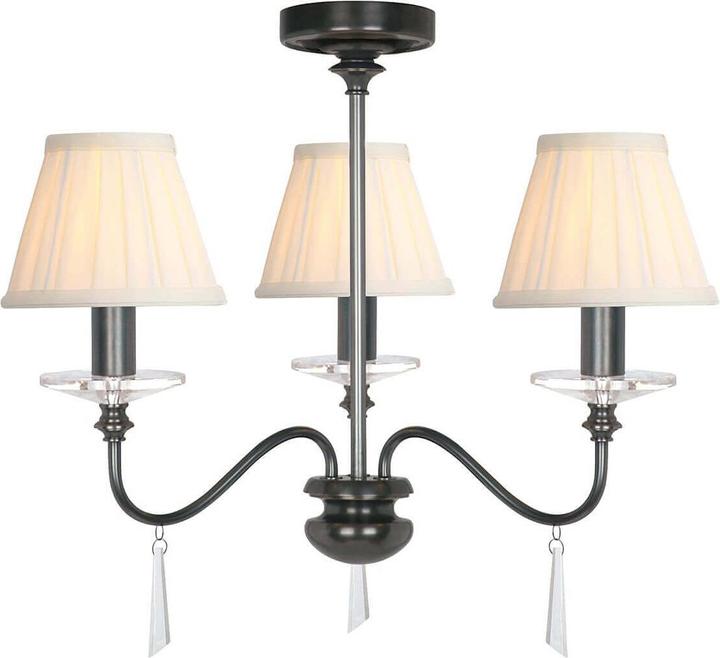 Actual product image Elstead Lighting Finsbury Park chandelier E14 triple old bronze