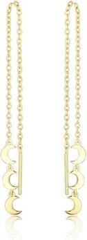 JVD - Long gold-plated earrings Moon SVLE0701S75GO03
