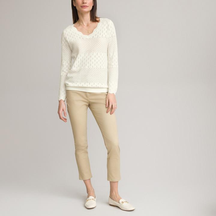 Actual product image Anne Weyburn 7/8 trousers in stretch cotton (46)