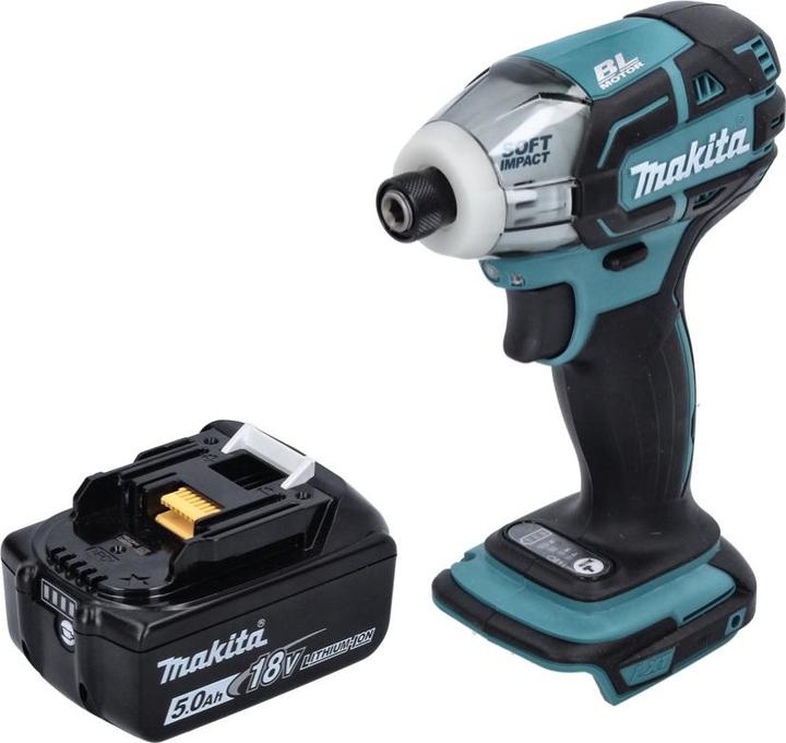 Produktbild Makita DTS 141 T1 Akku Impulsschrauber 18 V 40 Nm 1/4" Brushless + 1x Akku 5,0 Ah - ohne Ladegerät (Akkubetrieb)