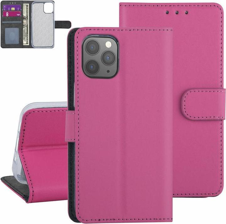 Image du produit Ambiance1 Handyhülle iPhone 12 Mini - Book-Case Kunstleder Pink (Apple iPhone 12 mini)