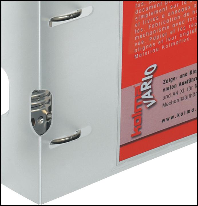 Image du produit Kolma Livret de présentation Vario A4 XL 4 anneaux hauteur de remplissage 3 cm incolore (A4, 41 mm, 1 pièce(s))