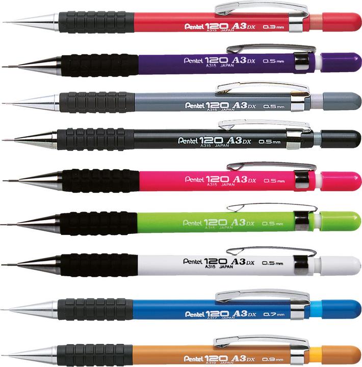 Actual product image Pentel Mechanical pencil 120 A3 DX (0.90 mm, HB, 1 x)