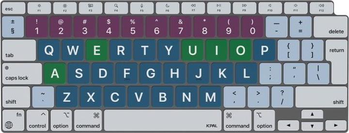 Actual product image JCPAL VerSkin Inclusive Keyboard Protector for MacBook Air 13" (M1, 2020) - EU-Layout/English, Black