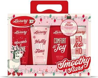 Grace Cole Körperpflege-Geschenkset Weihnachtssüssigkeiten Kakao Vanille 4 Stück (Körperpflegeset)