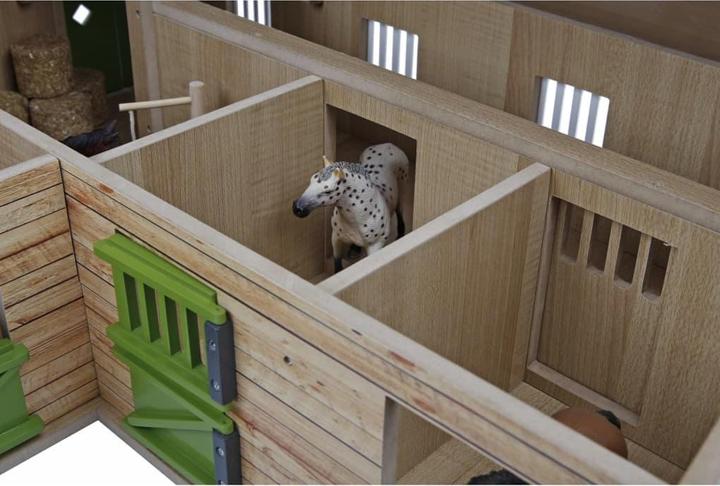 Actual product image NoName Horse corner stable with 3 boxes and storage room 1:24
