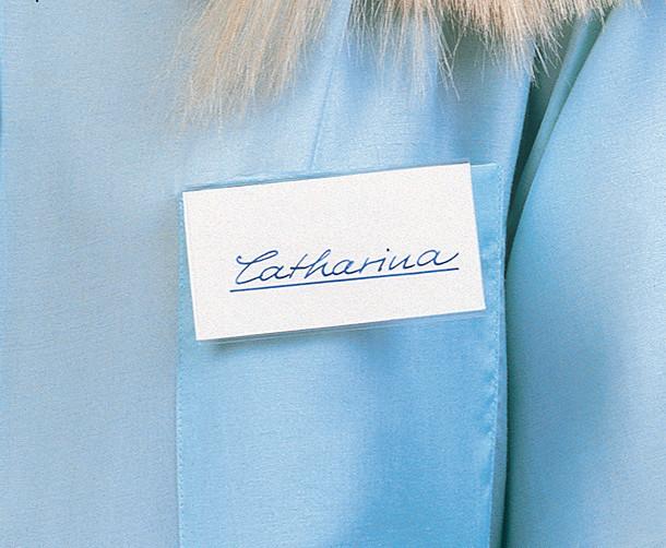 Actual product image Durable Hard foil name tags with shaft pin