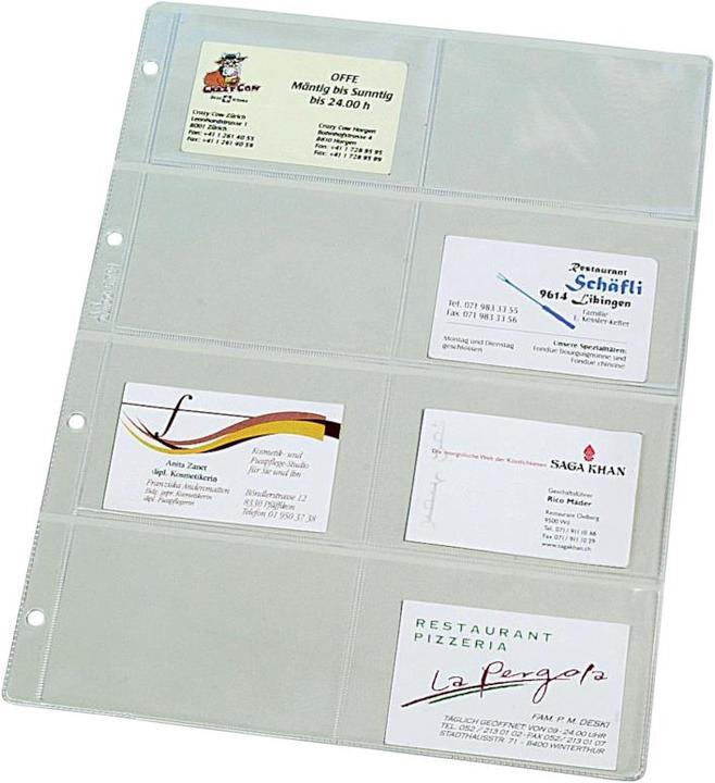 Image du produit Dufco Pochettes de présentation pour cartes de visite (A4)