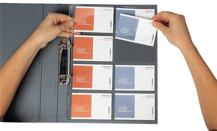 Image du produit Dufco Pochettes de présentation pour cartes de visite (A4)