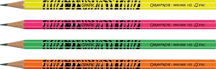 Produktbild Caran d'Ache Bleistift Grafik Fluo Zebra (HB)