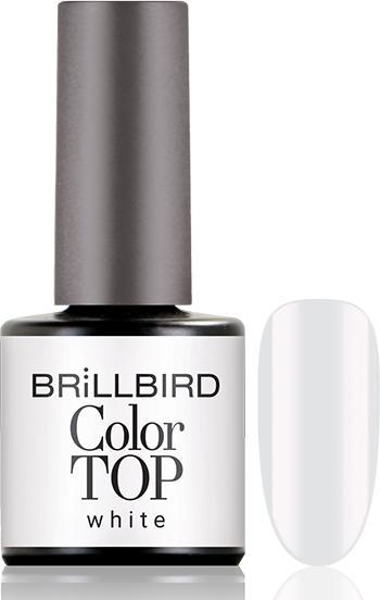 BrillBird Color Top Coat - White 8 ml (White, Top Coat)