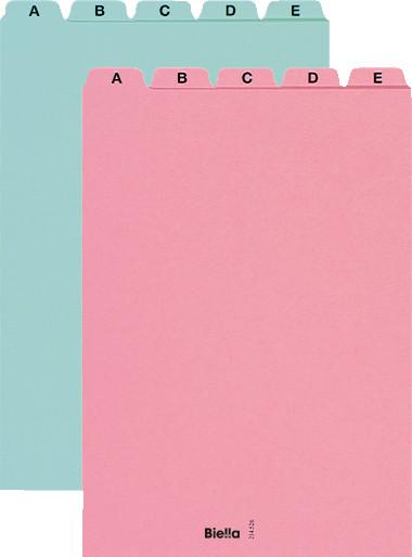 Produktbild Biella Kartei-Leitkarten Alphabet A - Z blanko (A4, 450 g/m²)