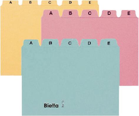 Produktbild Biella Kartei-Leitkarten Alphabet A - Z blanko (A4, 450 g/m²)