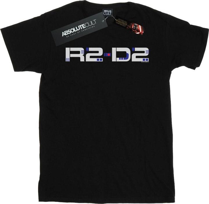 Star Wars The Rise Of Skywalker R2D2 Text Logo TShirt (XL)