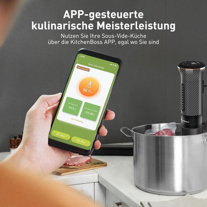Actual product image KitchenBoss Sous Vide Garer Stick Wi-Fi mit App-Steuerung