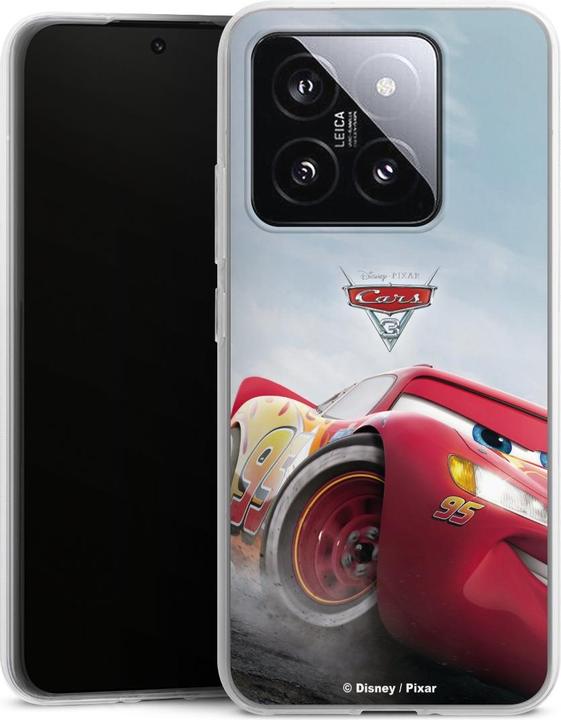 Produktbild DeinDesign Silikon Hülle für Xiaomi 14 Handyhülle Case Smartphone Schutzhülle Cars Lightning Mcqueen 95 (Xiaomi 14)