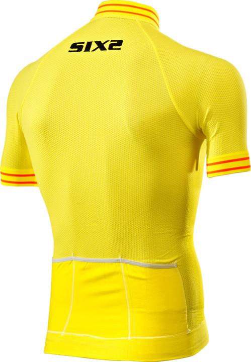 Image du produit Sixs T-Shirt Clima Jersey gelb-weiss (L)