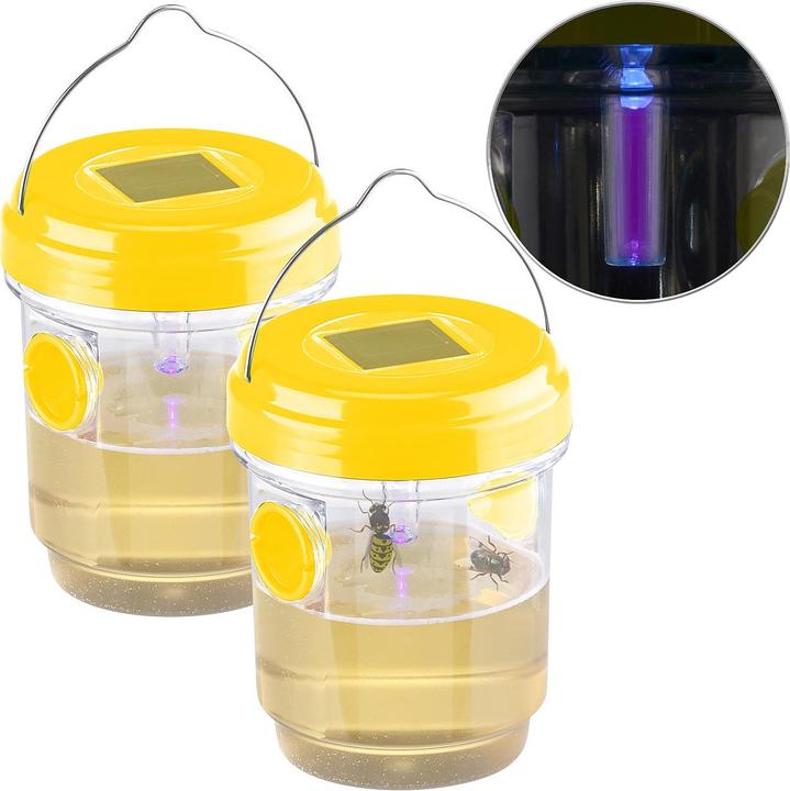 Produktbild Exbuster 2er-Set giftfreie Solar-LED-Insektenfalle