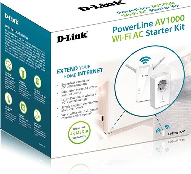 Image du produit D-Link POWERLINE AV1000 WI-FI (1000 Mbit/s)