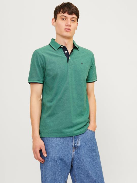 Actual product image Jack & Jones Single-coloured polo T-shirt T-shirt (L)